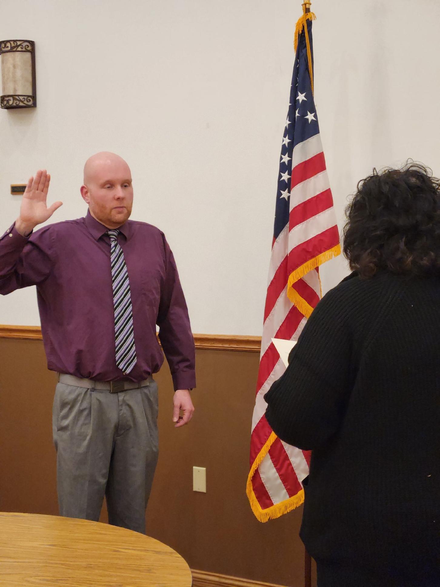 Two Officers Sworn In To Chesterfield Police Department - Chesterfield 