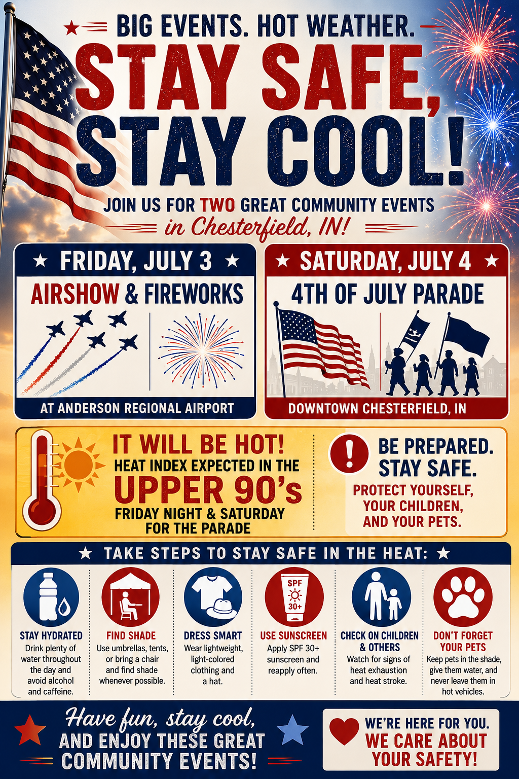 July 3rd and 4th Information